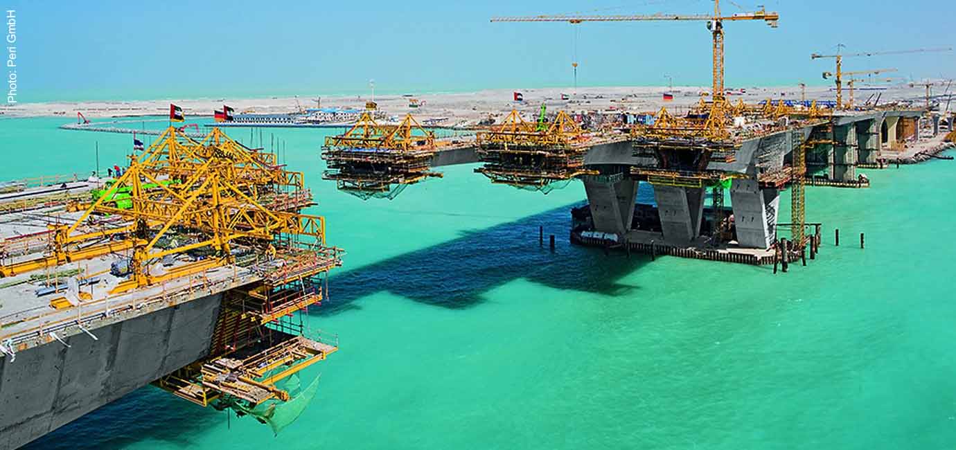 Saadiyat Island Bridge Abu Dhabi, Zaha Hadid, Sichtbeton