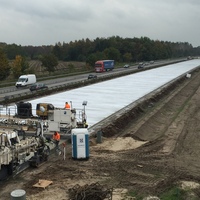 Betondeckenbau, Verkehrsflächen, Autobahn A7 Hamburg Bordesholm, PANTARHIT®- Betonverflüssiger, PANTARHIT®- Fließmittel, PANTAPOR- Luftporenbildner, PANTARHOL-Verzögerer, CURING- Nachbehandlungsmittel und Oberflächenverzögerer